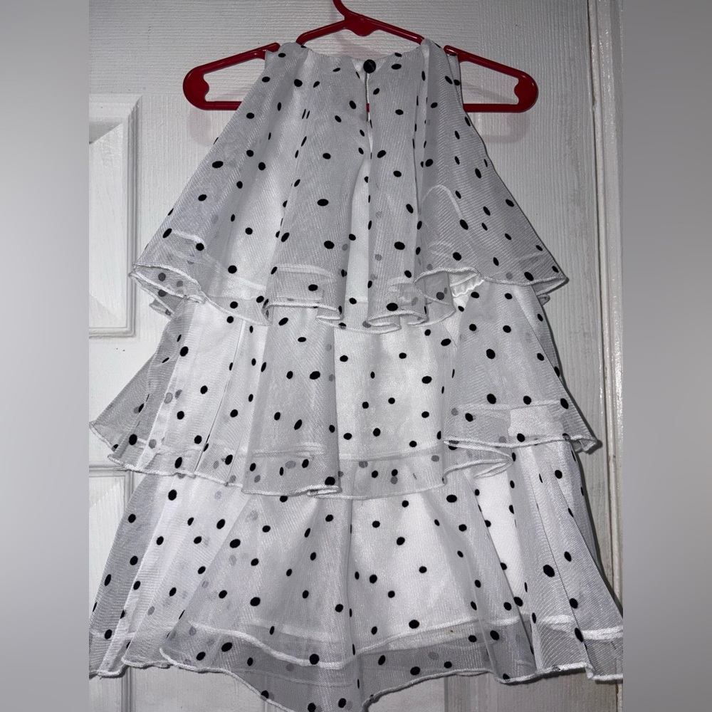 kate spade White with Black Polka Dot Toddler Dress NWT - Picture 4 of 4
